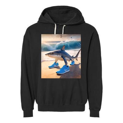 Tralalero Tralala Funny Gen Alpha Shark Meme  Garment-Dyed Fleece Hoodie