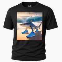 Tralalero Tralala Funny Gen Alpha Shark Meme  Cooling Performance Crew T-Shirt