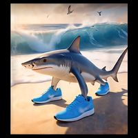 Tralalero Tralala Funny Gen Alpha Shark Meme  Cooling Performance Crew T-Shirt