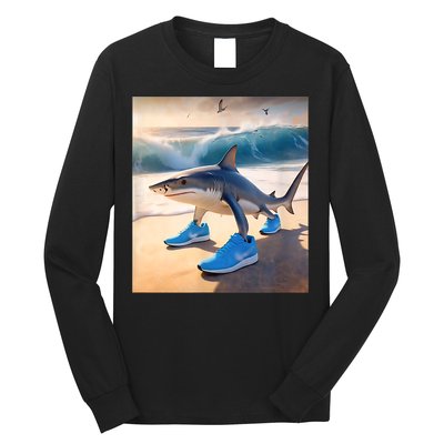 Tralalero Tralala Funny Gen Alpha Shark Meme  Long Sleeve Shirt
