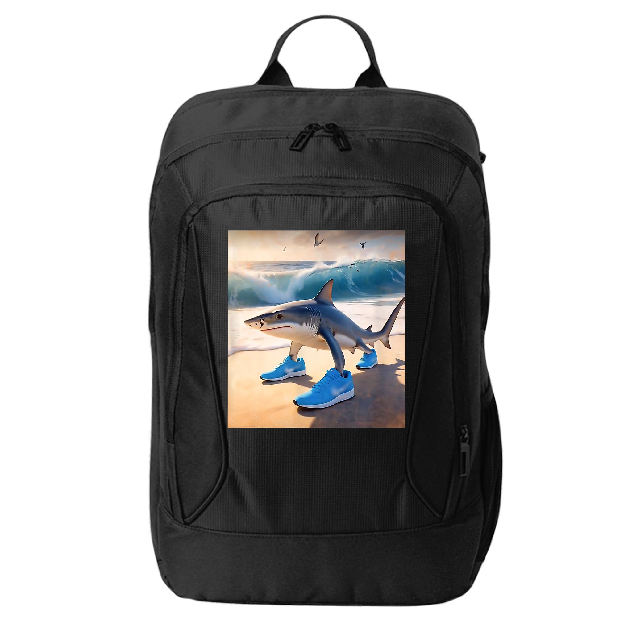 Tralalero Tralala Funny Gen Alpha Shark Meme  City Backpack