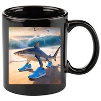 Tralalero Tralala Funny Gen Alpha Shark Meme  11oz C Handle Ceramic Mug
