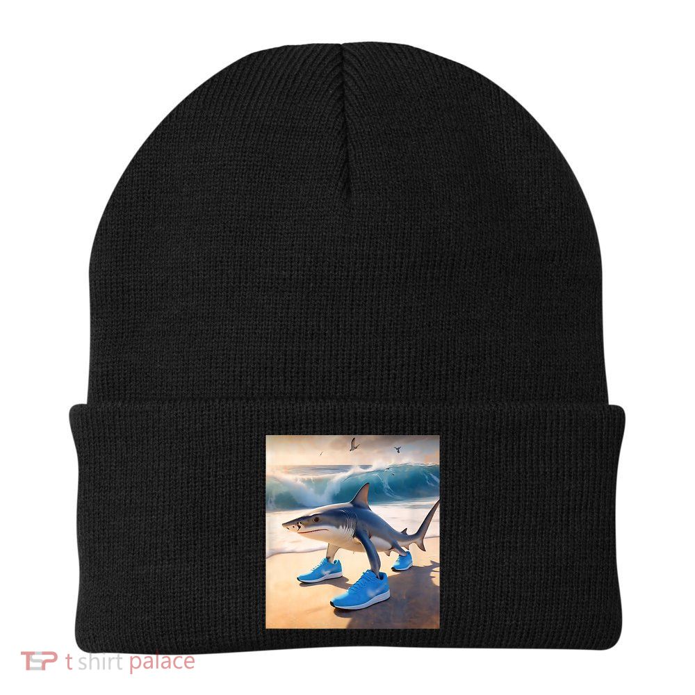 Tralalero Tralala Funny Gen Alpha Shark Meme  Knit Cap Winter Beanie