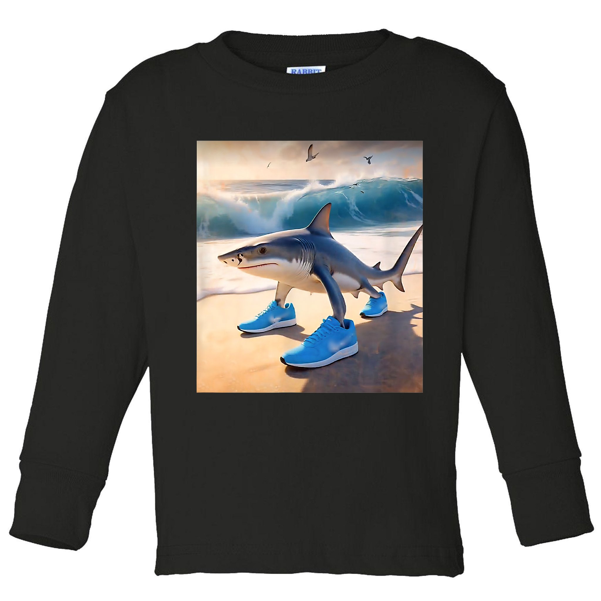 Tralalero Tralala Funny Gen Alpha Shark Meme  Toddler Long Sleeve Shirt