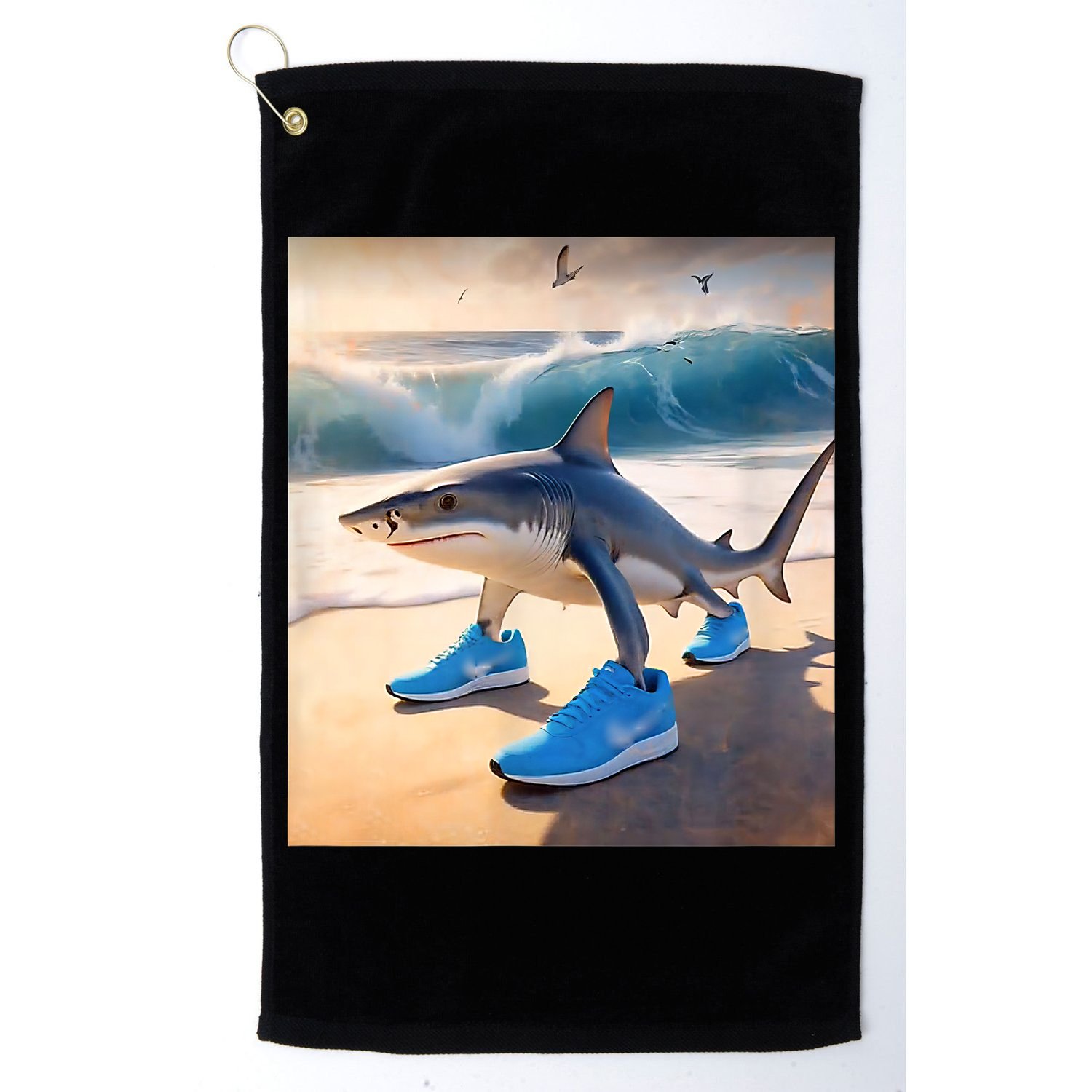 Tralalero Tralala Funny Gen Alpha Shark Meme  Golf Towel
