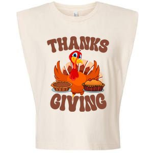 Thanksgiving Turkey Festive Holiday Garment-Dyed Women's Muscle Tee