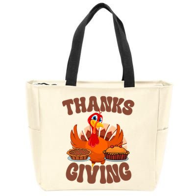 Thanksgiving Turkey Festive Holiday Zip Tote Bag