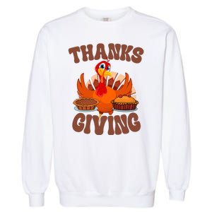 Thanksgiving Turkey Festive Holiday Garment-Dyed Sweatshirt