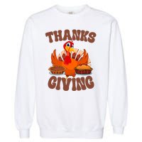 Thanksgiving Turkey Festive Holiday Garment-Dyed Sweatshirt