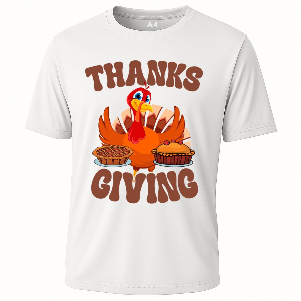 Thanksgiving Turkey Festive Holiday Cooling Performance Crew T-Shirt