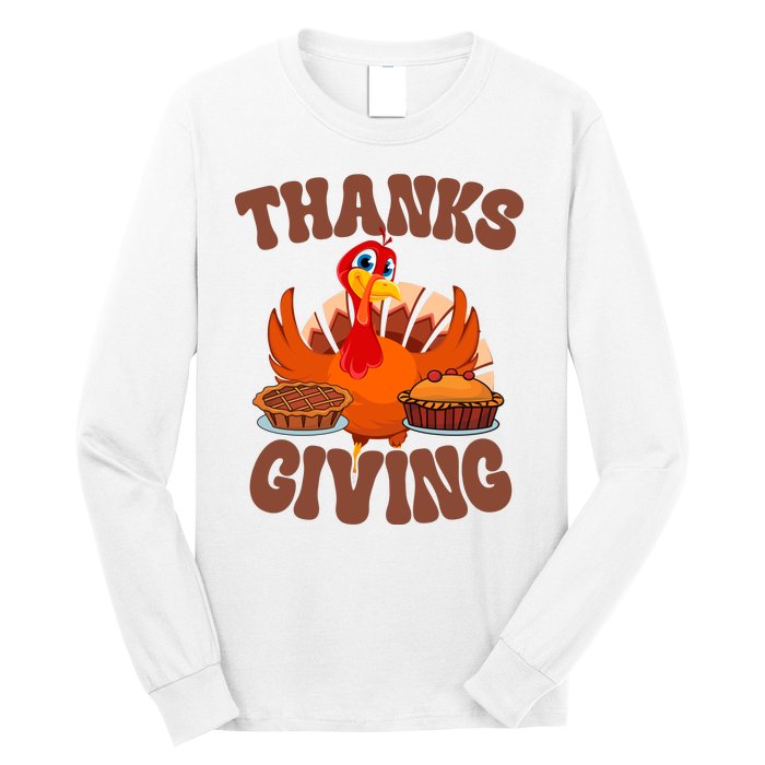 Thanksgiving Turkey Festive Holiday Long Sleeve Shirt