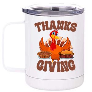 Thanksgiving Turkey Festive Holiday 12 oz Stainless Steel Tumbler Cup