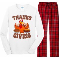 Thanksgiving Turkey Festive Holiday Long Sleeve Pajama Set