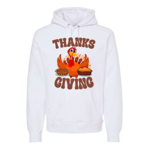 Thanksgiving Turkey Festive Holiday Premium Hoodie