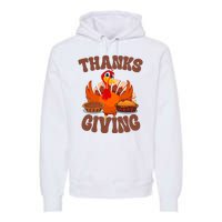 Thanksgiving Turkey Festive Holiday Premium Hoodie