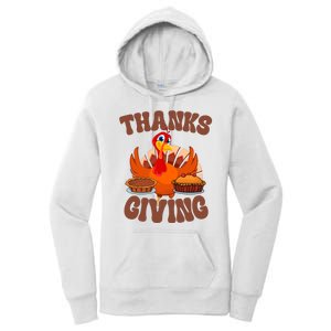 Thanksgiving Turkey Festive Holiday Women's Pullover Hoodie