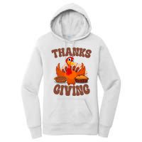 Thanksgiving Turkey Festive Holiday Women's Pullover Hoodie