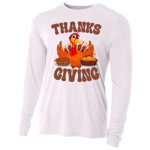 Thanksgiving Turkey Festive Holiday Cooling Performance Long Sleeve Crew