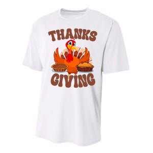 Thanksgiving Turkey Festive Holiday Performance Sprint T-Shirt