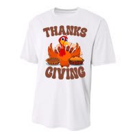 Thanksgiving Turkey Festive Holiday Performance Sprint T-Shirt