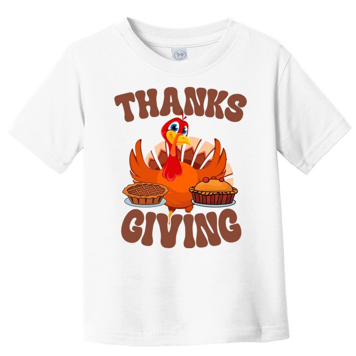 Thanksgiving Turkey Festive Holiday Toddler T-Shirt