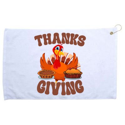 Thanksgiving Turkey Festive Holiday Grommeted Golf Towel