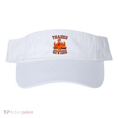 Thanksgiving Turkey Festive Holiday Valucap Bio-Washed Visor