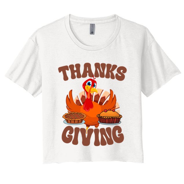 Thanksgiving Turkey Festive Holiday Crop Top
