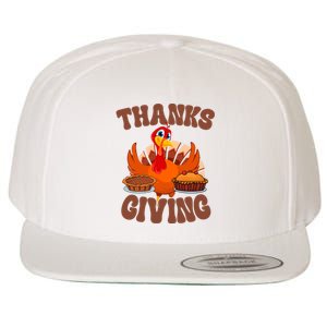 Thanksgiving Turkey Festive Holiday Wool Snapback Cap