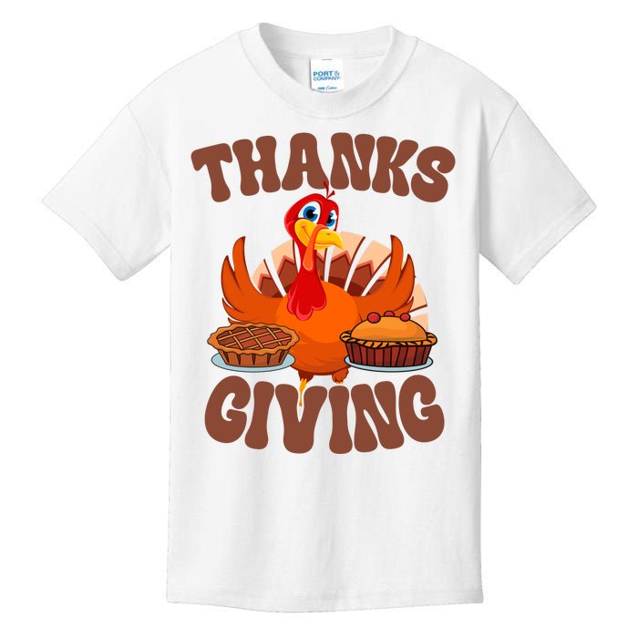 Thanksgiving Turkey Festive Holiday Kids T-Shirt