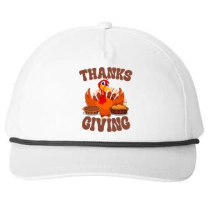 Thanksgiving Turkey Festive Holiday Snapback Five-Panel Rope Hat