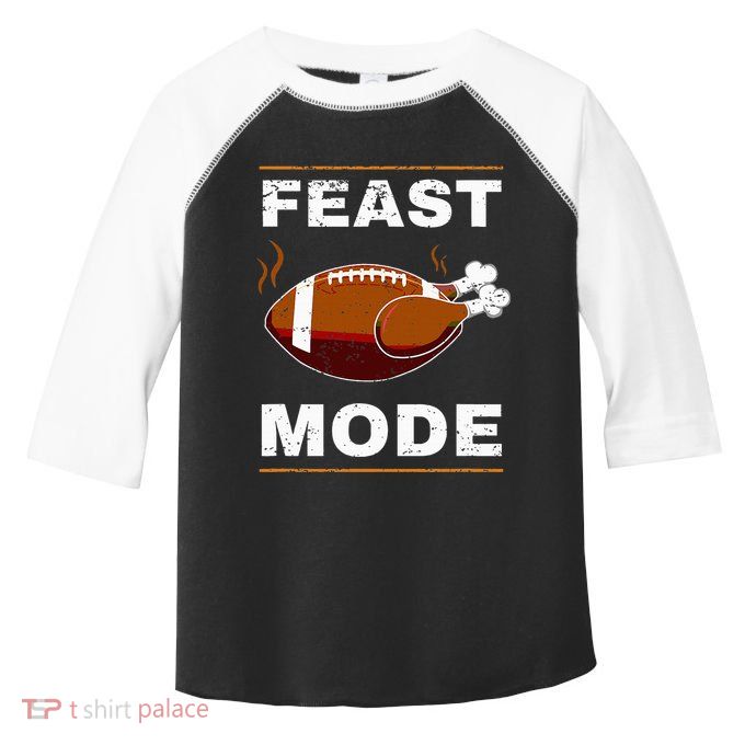 Thanksgiving Turkey Feast Mode American Toddler Fine Jersey T-Shirt