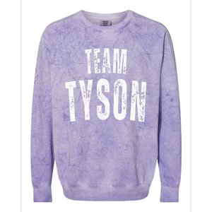 Team Tyson Family Personalized Name Colorblast Crewneck Sweatshirt