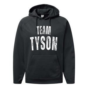 Team Tyson Family Personalized Name Performance Fleece Hoodie