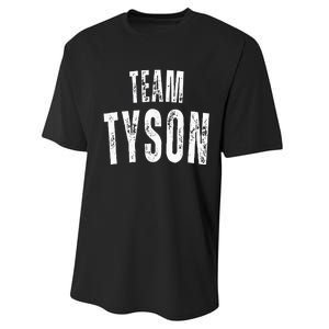 Team Tyson Family Personalized Name Performance Sprint T-Shirt