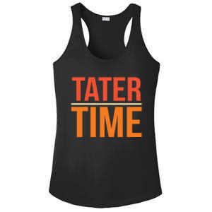 Tater Time Fun Turkey Thanksgiving Family Graphic Gift Ladies PosiCharge Competitor Racerback Tank