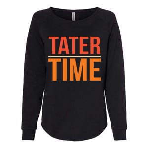 Tater Time Fun Turkey Thanksgiving Family Graphic Gift Womens California Wash Sweatshirt