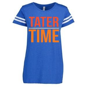 Tater Time Fun Turkey Thanksgiving Family Graphic Gift Enza Ladies Jersey Football T-Shirt