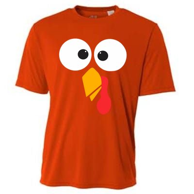 Thanksgiving Turkey Face Matching Family Costume Cute Gift Cooling Performance Crew T-Shirt