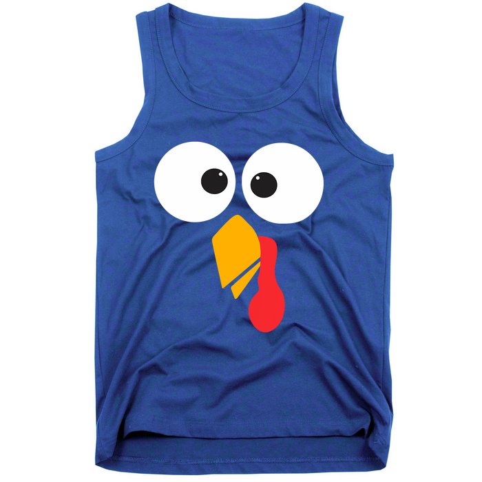 Thanksgiving Turkey Face Matching Family Costume Cute Gift Tank Top