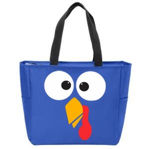 Thanksgiving Turkey Face Matching Family Costume Cute Gift Zip Tote Bag