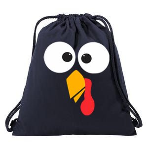 Thanksgiving Turkey Face Matching Family Costume Cute Gift Drawstring Bag