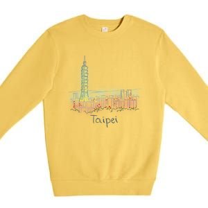 Taipei Taiwan Gift Premium Crewneck Sweatshirt