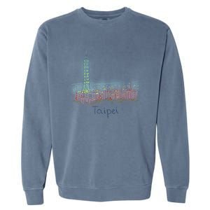 Taipei Taiwan Gift Garment-Dyed Sweatshirt