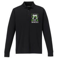 Time To Get Fit Shaced St Patrick’S Day Performance Long Sleeve Polo