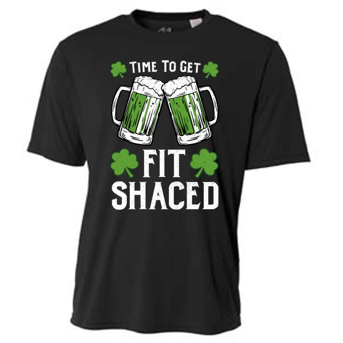 Time To Get Fit Shaced St Patrick’S Day Cooling Performance Crew T-Shirt