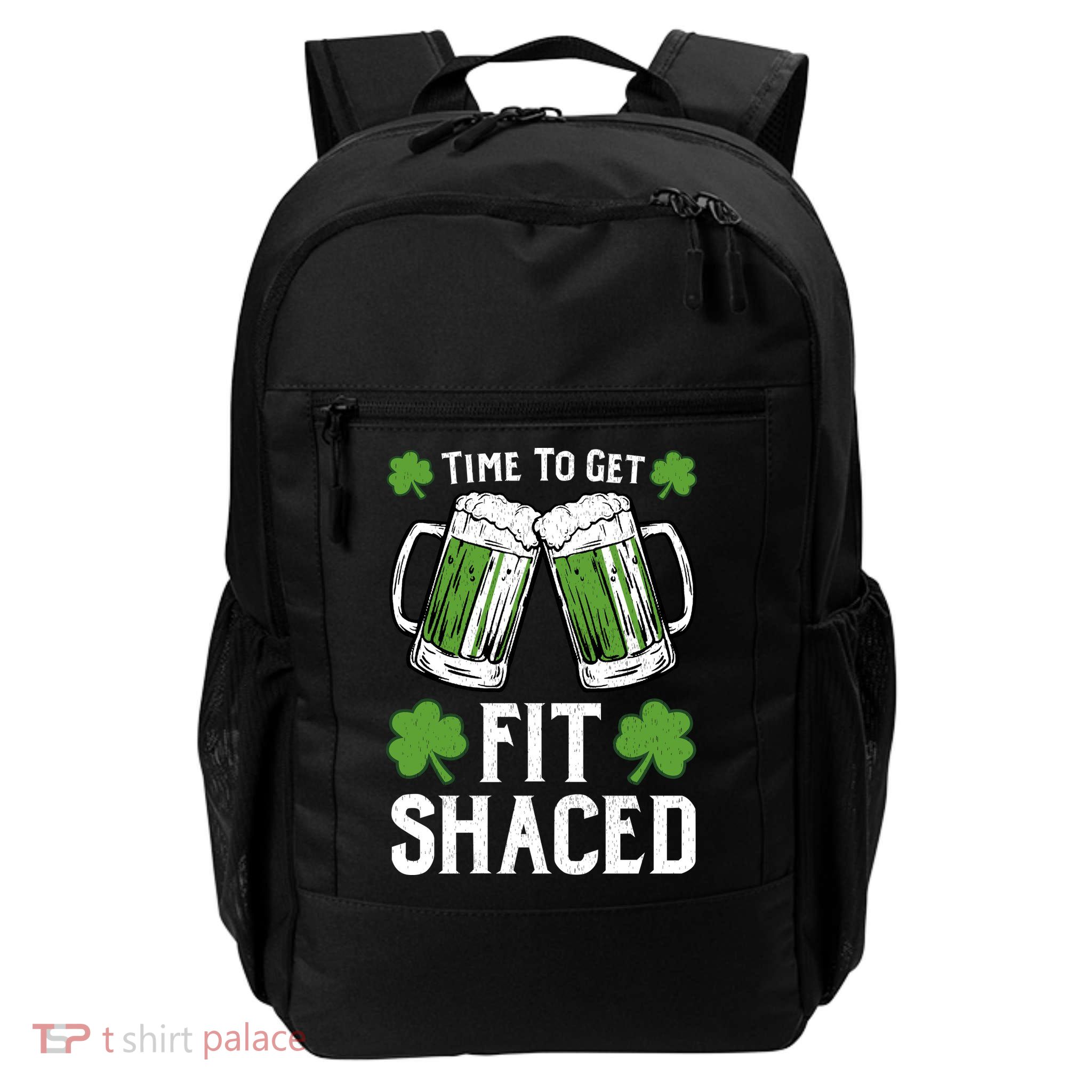 Time To Get Fit Shaced St Patrick’S Day Daily Commute Backpack