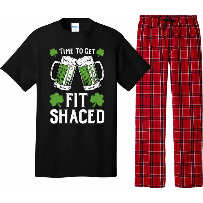 Time To Get Fit Shaced St Patrick’S Day Pajama Set