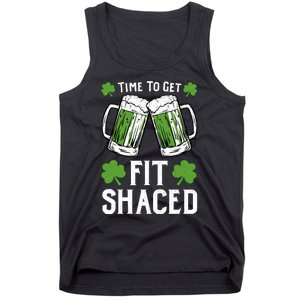 Time To Get Fit Shaced St Patrick’S Day Tank Top