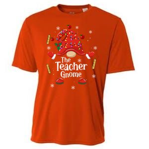 The Teacher Gnome Holiday Festive Cooling Performance Crew T-Shirt